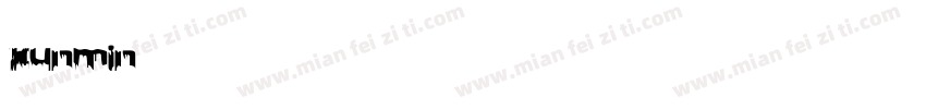 xunmin 英文手写体字体转换